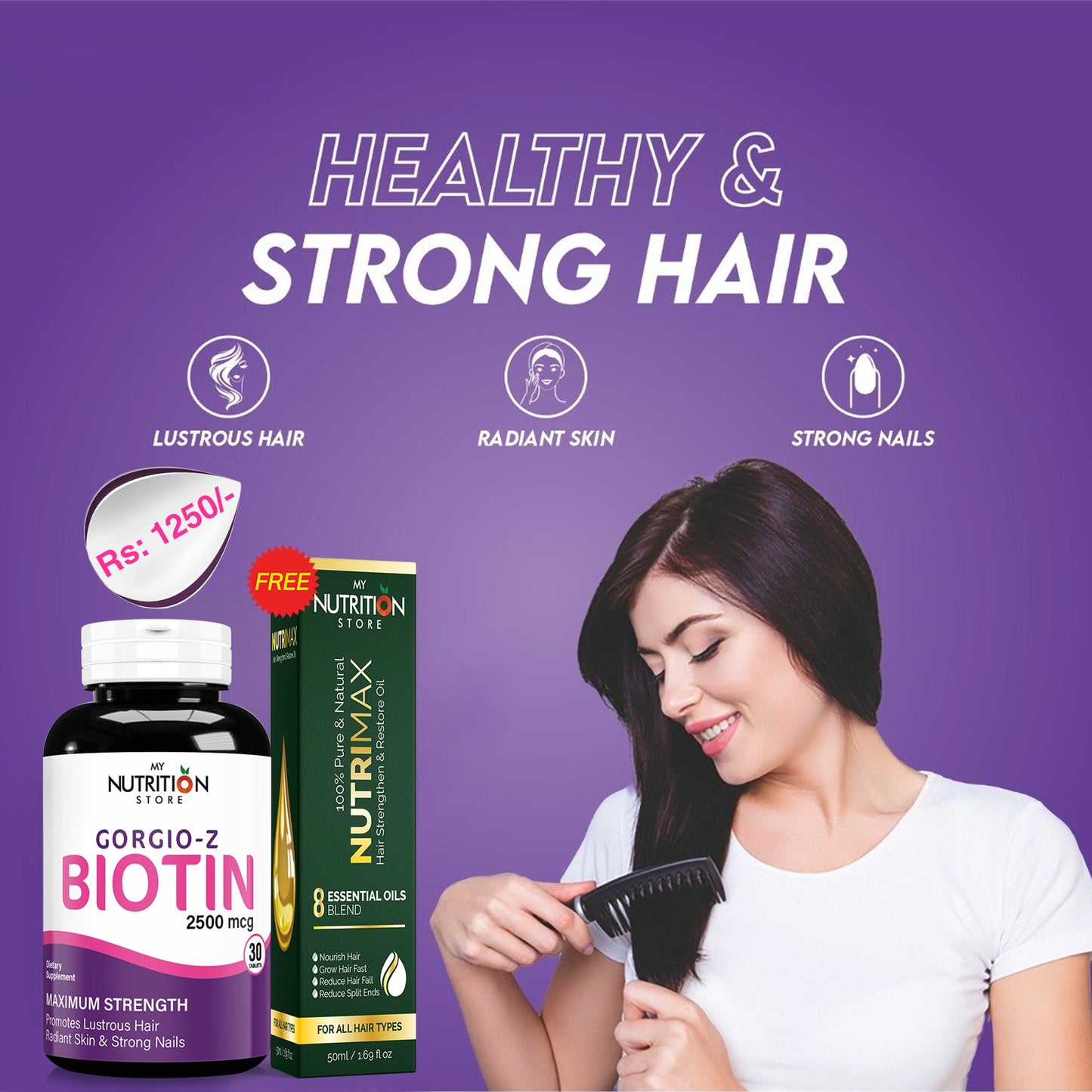 GORGIO-Z-BIOTIN + NUTRIMAX OIL